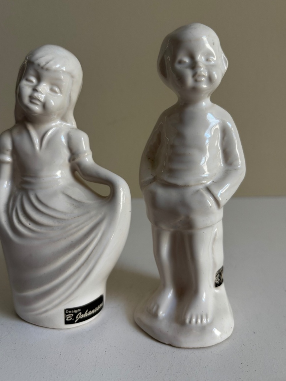B. Johansson, Sweden, Boy & Girl Figures